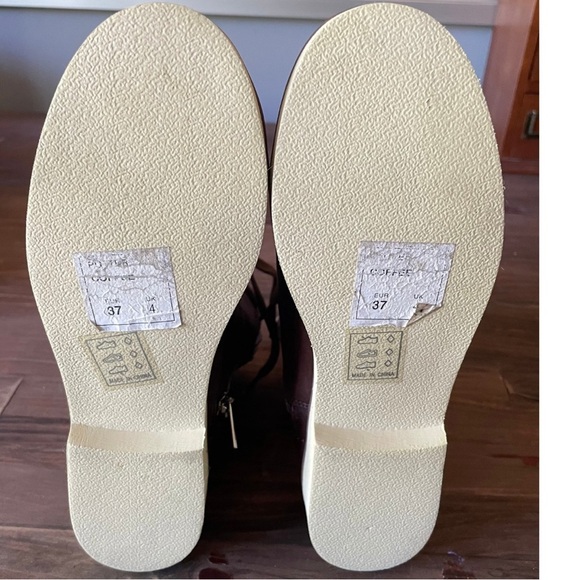 Matt & Nat Brown Potter Combat Boots Lace-Up Zip-up Design - Picture 5 of 10